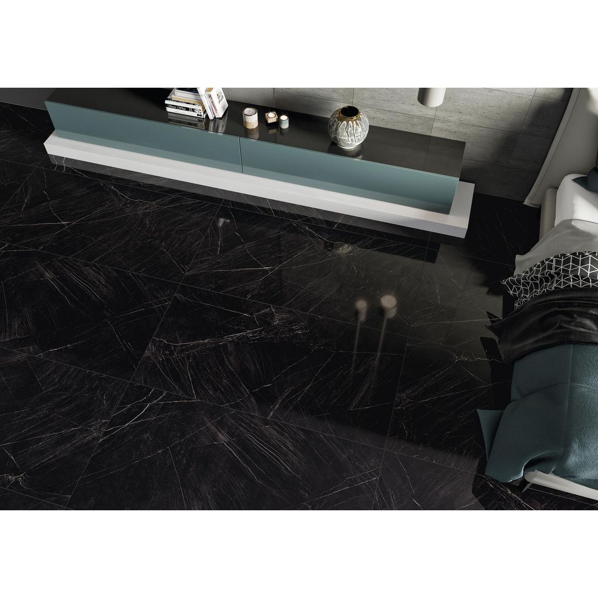 Piso Porcelanato Tipo Marmol Para Interior Milan Marmi 60X120 Brillante 1.44 Rectificado, marca Tendenzza - Foto 2