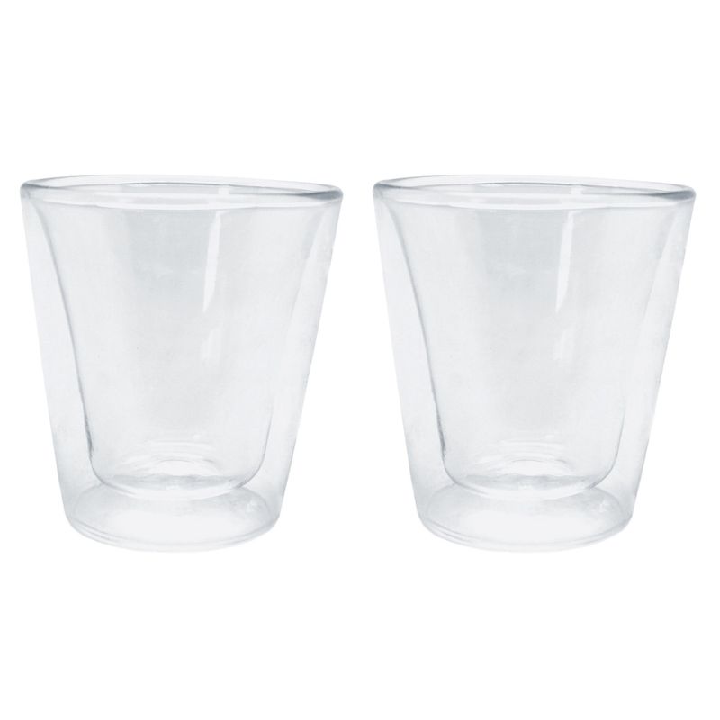 Vin Bouquet - Set 2 vasos de vidrio doble pared 100 ml