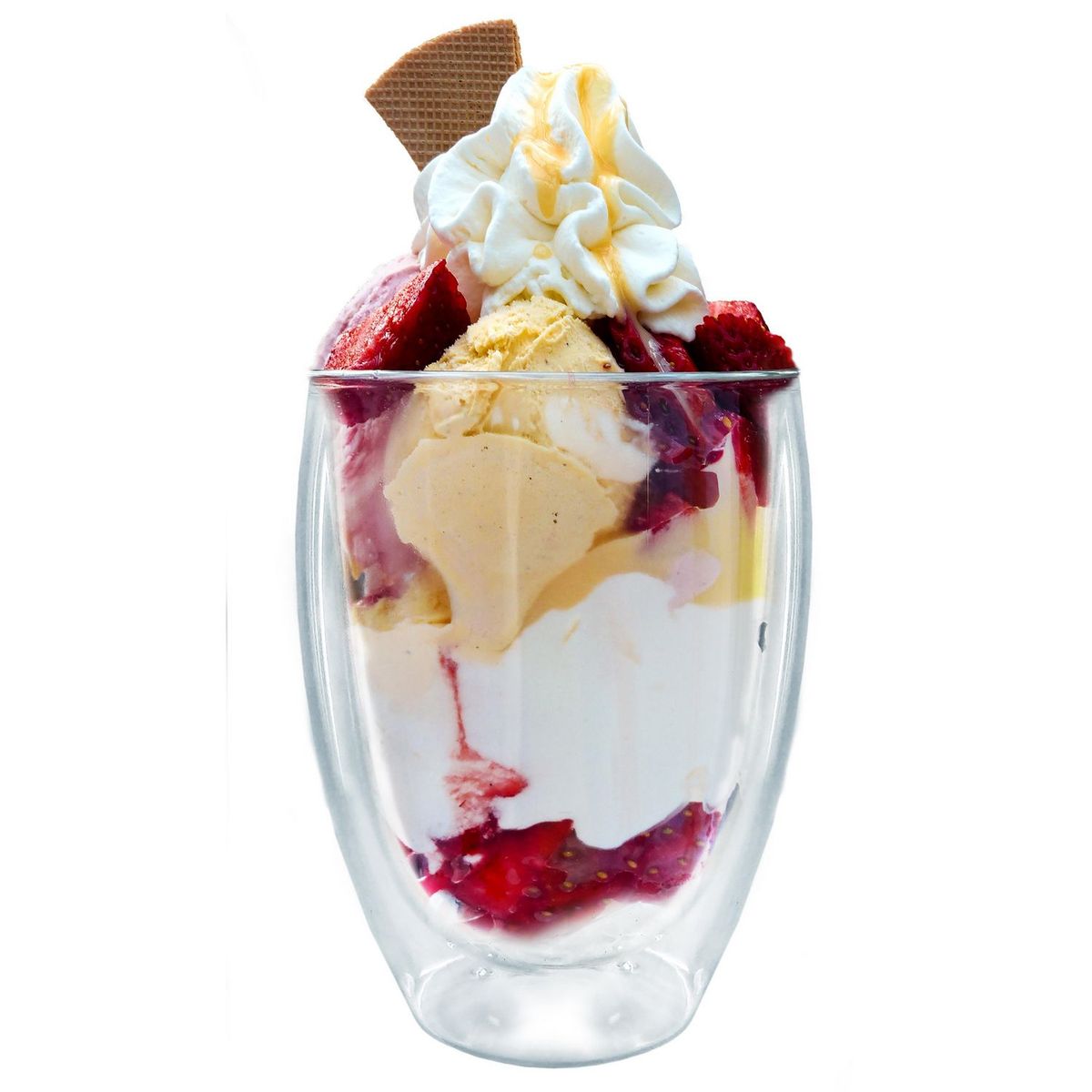 Vaso de vidrio doble pared 325 ml pza, marca Vin Bouquet - Foto 2