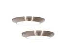 2 Litrosámparas Plafón Led Niquel