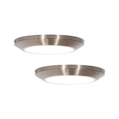 2 Litrosámparas Plafón Led Niquel