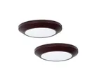2 Lámparas Plafón Led Chocolate
