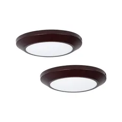 2 Lámparas Plafón Led Chocolate