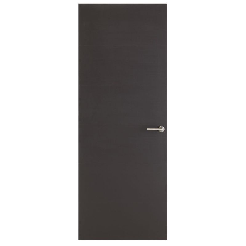 Multimarca - Puerta Tambor MDF Lisa Color Chocolate 80 x 213 cm