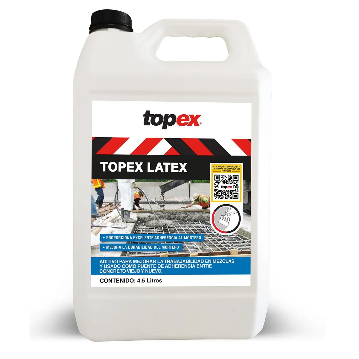 Topex - Aditivo Adherente entre Concreto Viejo y Nuevo Latex Topex - 4.5 litros