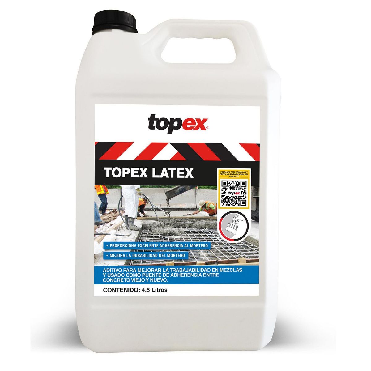 Topex - Aditivo Adherente entre Concreto Viejo y Nuevo Latex Topex - 4.5 litros