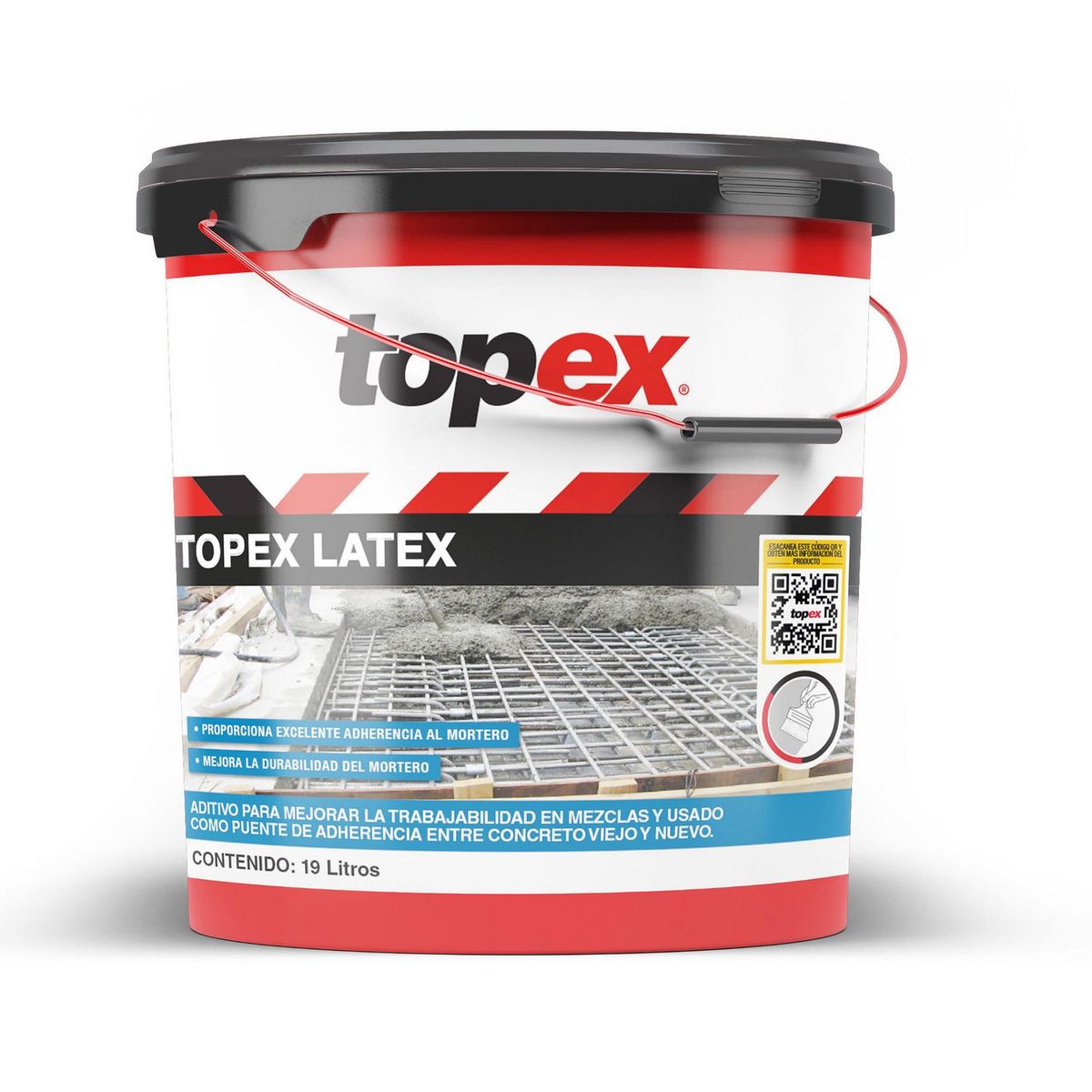 Topex - Aditivo Adherente entre Concreto Viejo y Nuevo Latex Topex - 19 litros