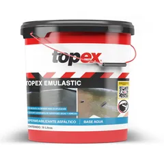 Impermeabilizante Asfáltico Base Agua Emulastic Topex - 19 litros