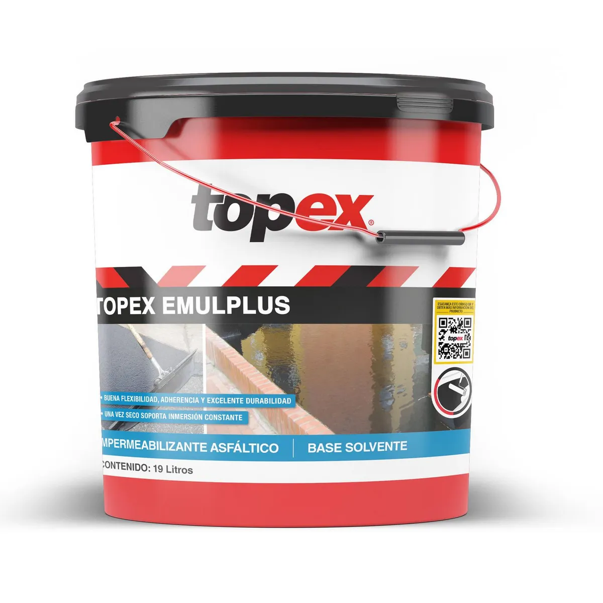 Impermeabilizante Asfáltico Base Solvente EmulPlus Topex - 19 litros, marca Topex - Foto Principal