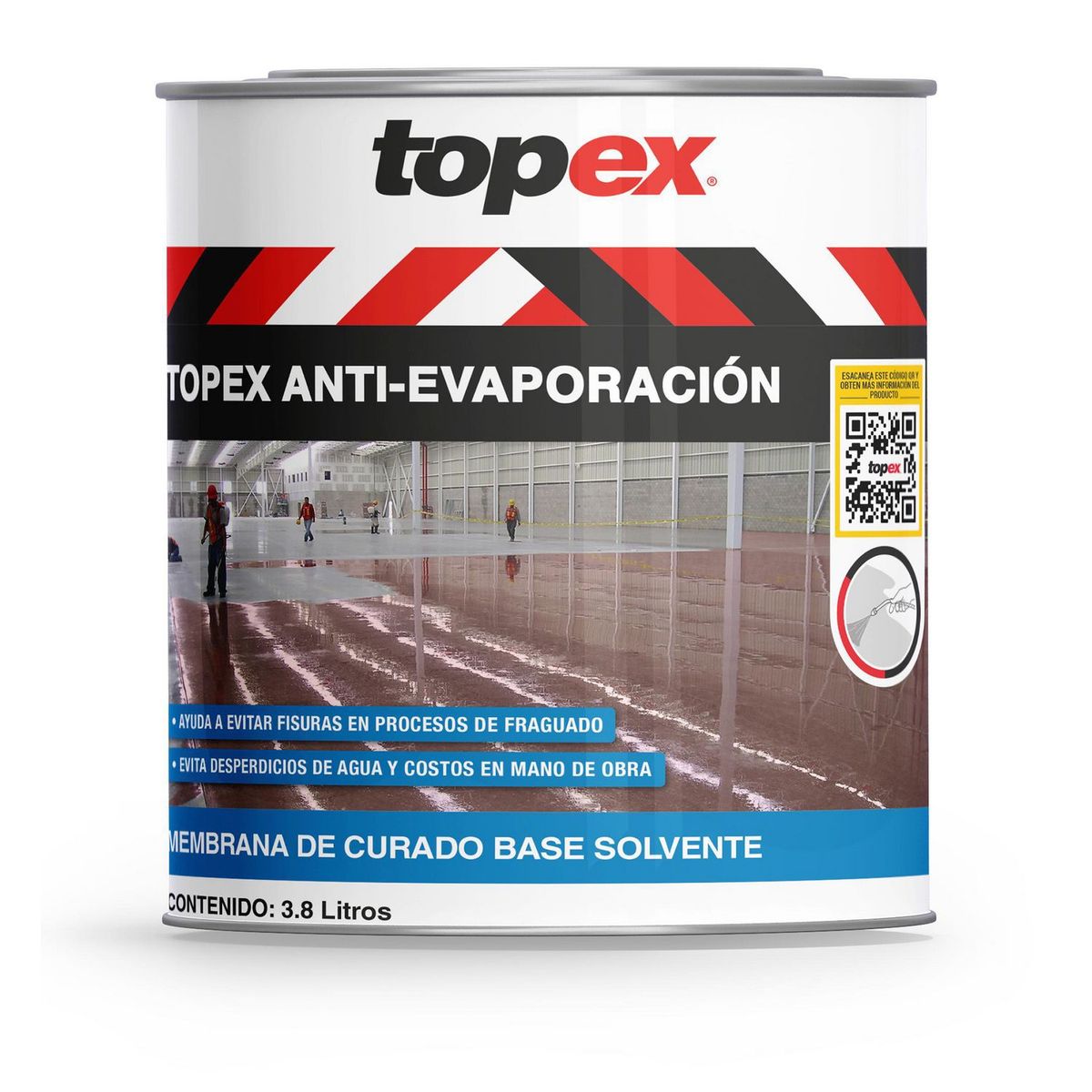 Membrana de Curado Base Solvente Anti Evaporación Topex - 3.8 litros, marca Topex - Foto Principal
