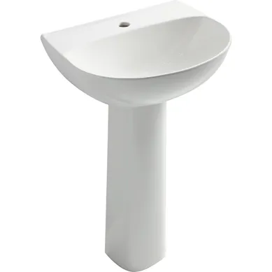 Lavabo y pedestal Manantial Blanco