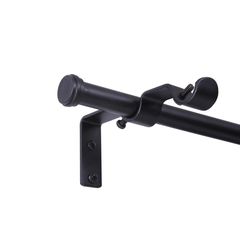 Juego Cortinero Sencillo a Doble Negro 107-305 cm