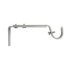 Soportes Ajustables Niquel Satinado 1" Par