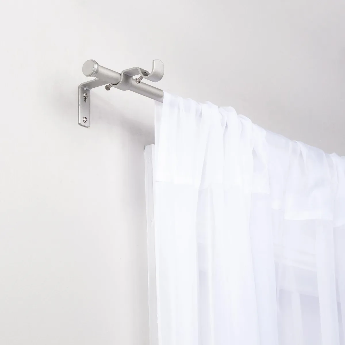 Kenney - Juego Cortinero Sencillo a Doble Niquel 107-305 cm