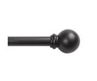 Cortinero Chelsea con terminal de bola de 122-218 cm Negro