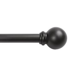 Cortinero Chelsea con terminal de bola de 122-218 cm Negro