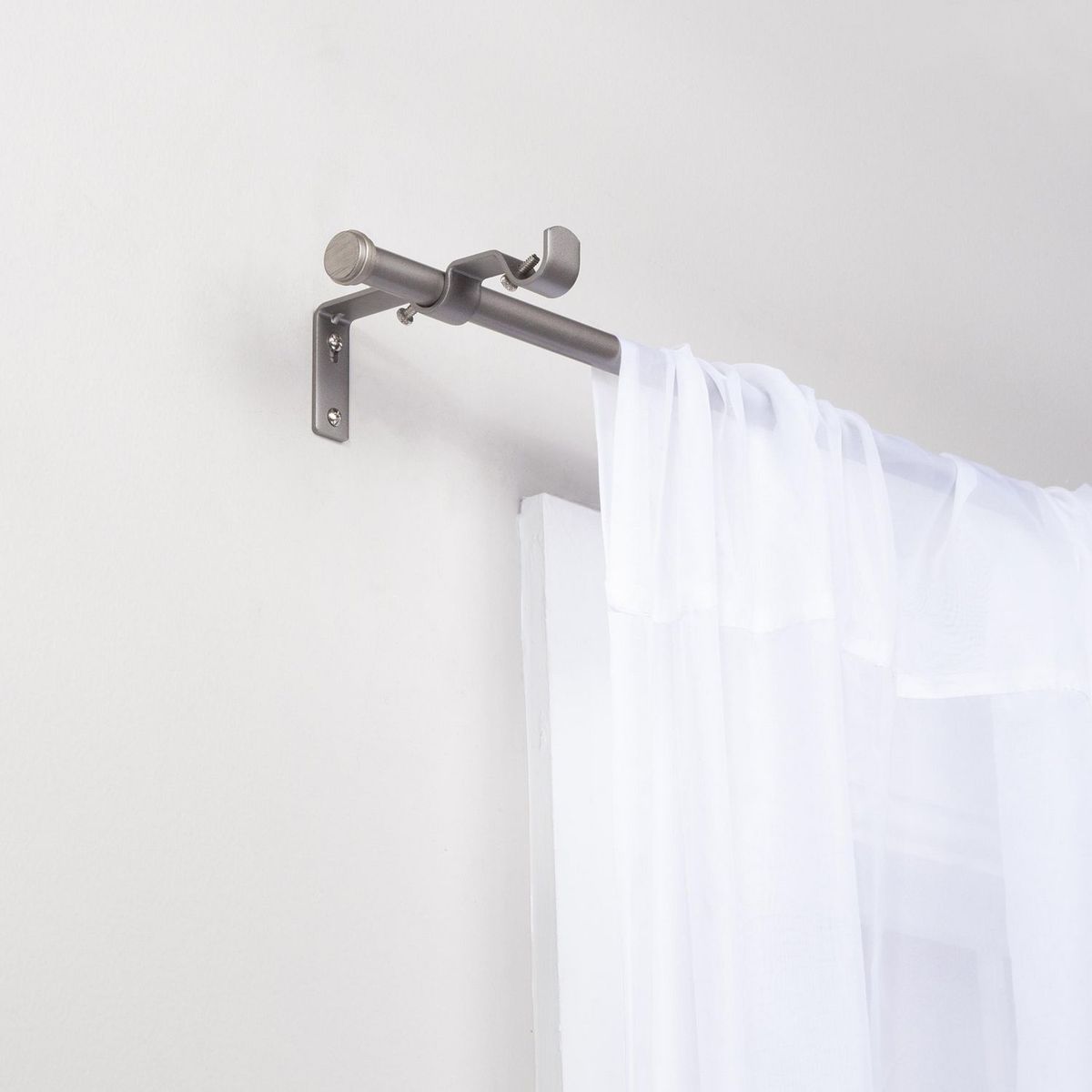 Kenney - Juego Cortinero Sencillo a Doble Pewter 107-305 cm