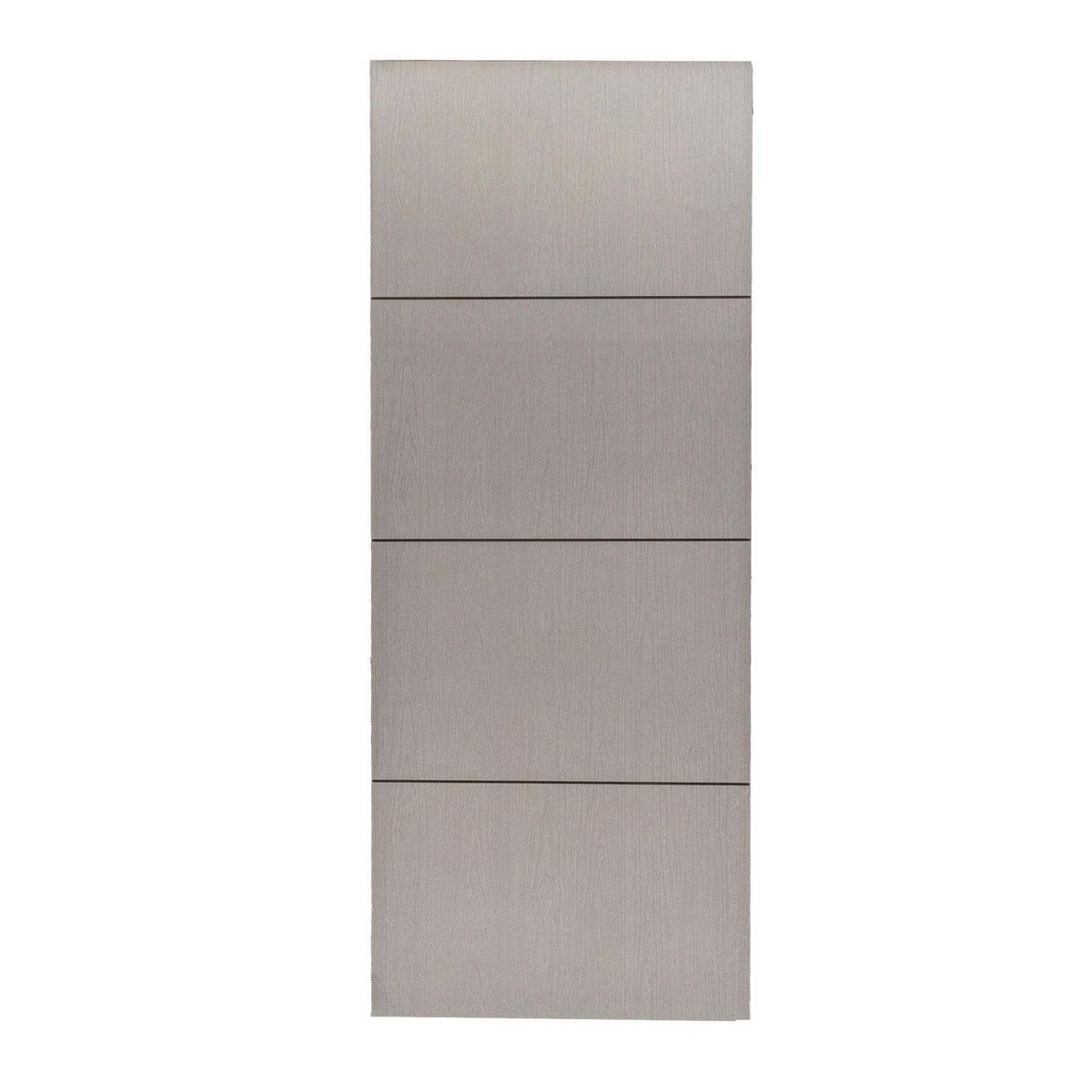 Multimarca - Puerta Tambor MDF Nápoles Gris Amanecer 3 Líneas 70 x 213 cm