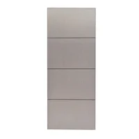 Puerta Tambor MDF Nápoles Gris Amanecer 3 Líneas 80 x 213 cm