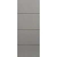 Puerta Tambor MDF Nápoles Gris Amanecer 3 Líneas 90 x 213 cm