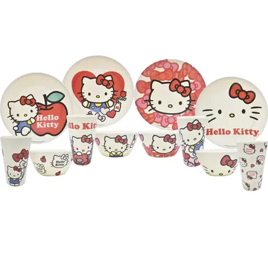 Juego de vajilla bamb� Hello Kitty 12 piezas