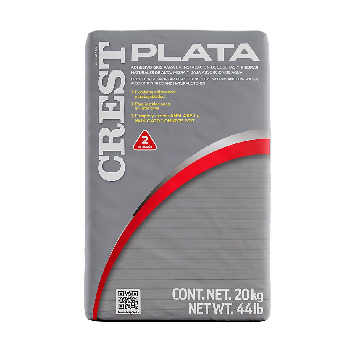 Adhesivo Crest Plata 20 kg, marca Crest - Foto 2