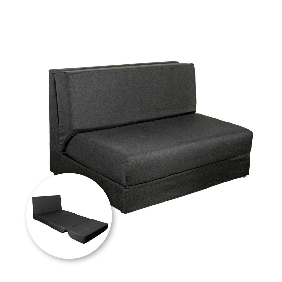 Ikasa Muebles - Sofá converticama sin brazos matrimonial
