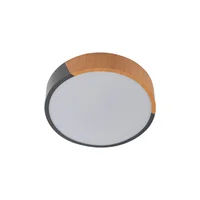 Lámpara Plafón Led Madera