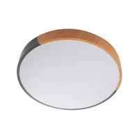 Lámpara Plafón Led Madera