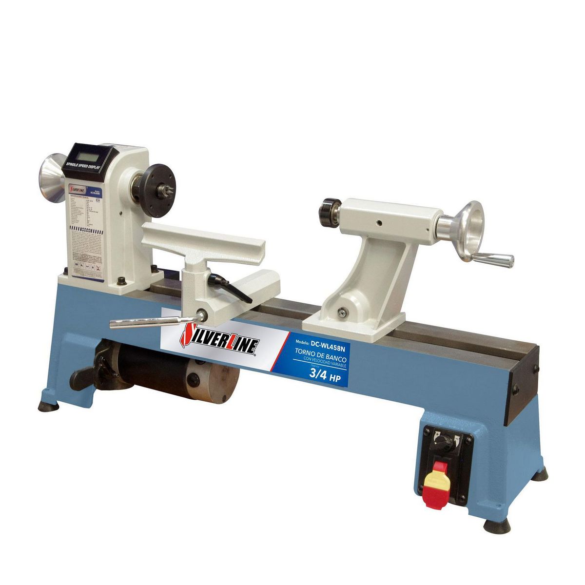 Torno de Banco para Madera de Velocidad Variable 3/4 HP 110V, marca Silverline - Foto Principal