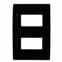 Placa 2 Módulos Negro