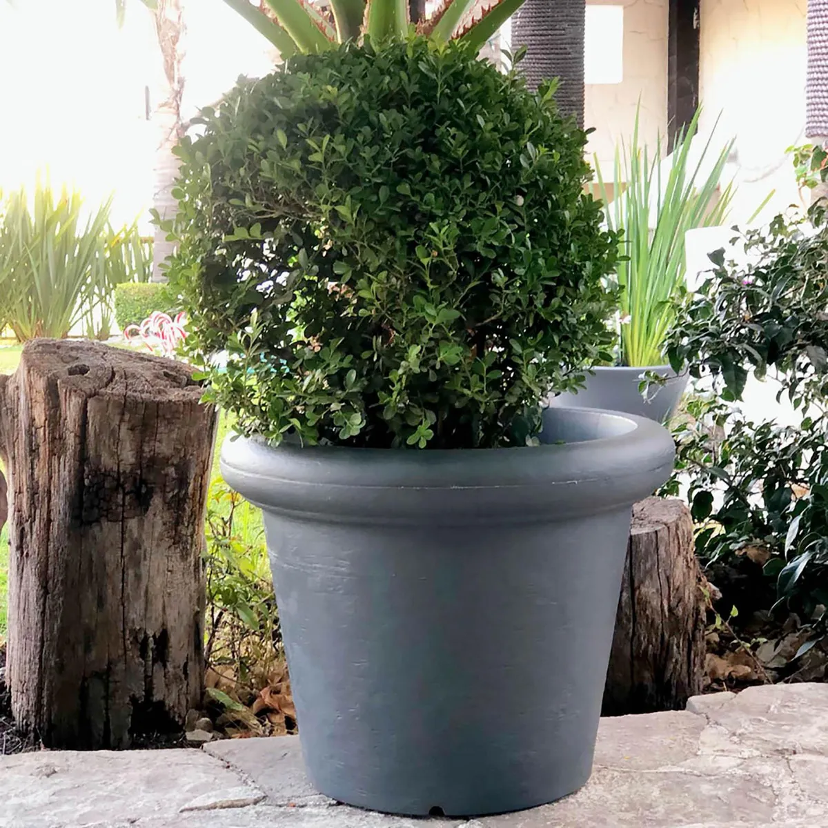 New Garden - Maceta Rosa Gris 45x45x43