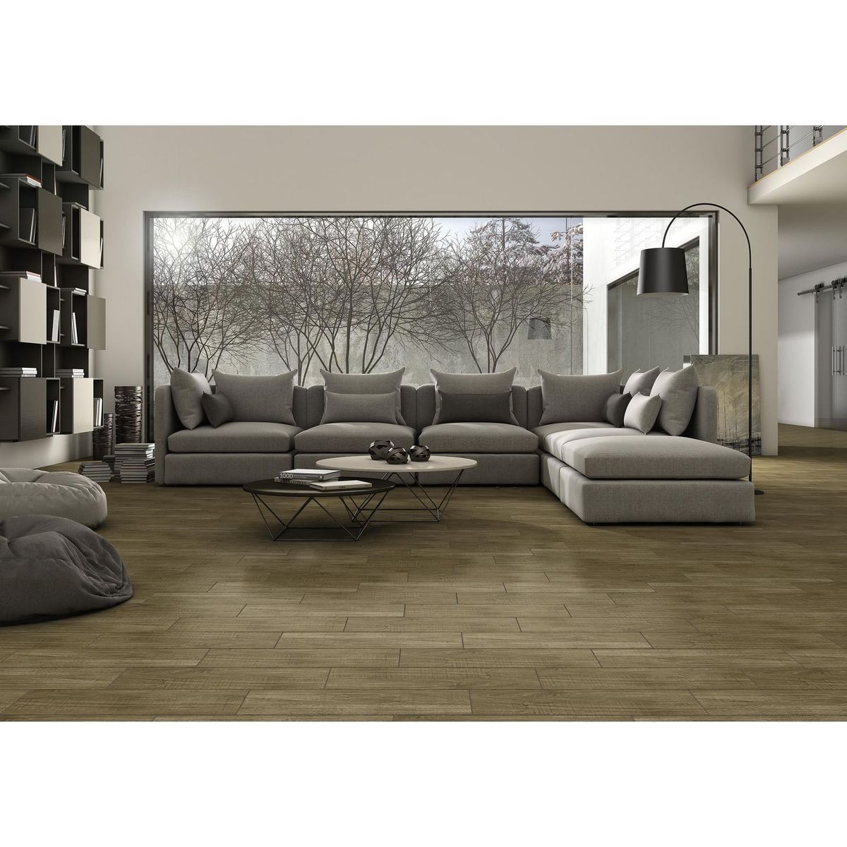 Piso Cerámico 18x55 timberwood marron 1.69, marca Porcelanite - Foto 2