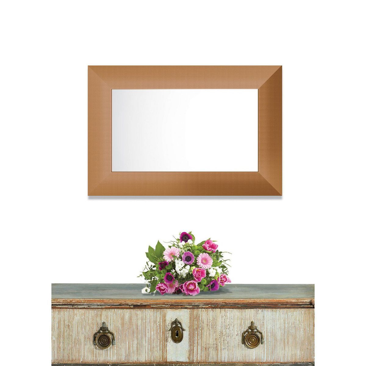 Live Deco - Espejo Decorativo Rectangular M404 de 38 x 57 cm Café