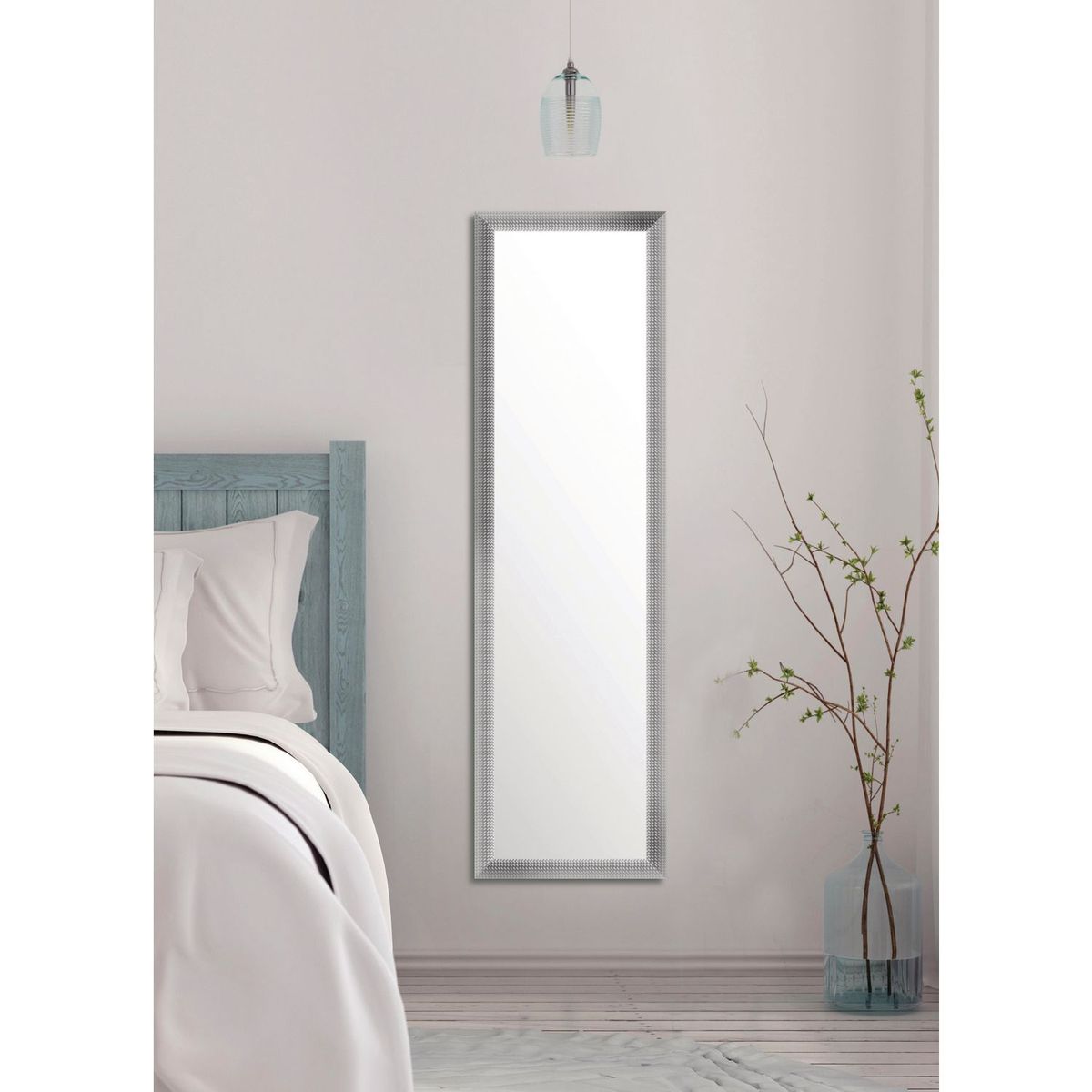 Live Deco - Espejo Decorativo Rectangular M381 de 36 x 126 cm Plata