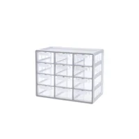 Organizador multibox 12 cajones gris