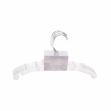 Gancho infantil transparente 5 pzas