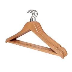 Gancho madera natural 5 pzas