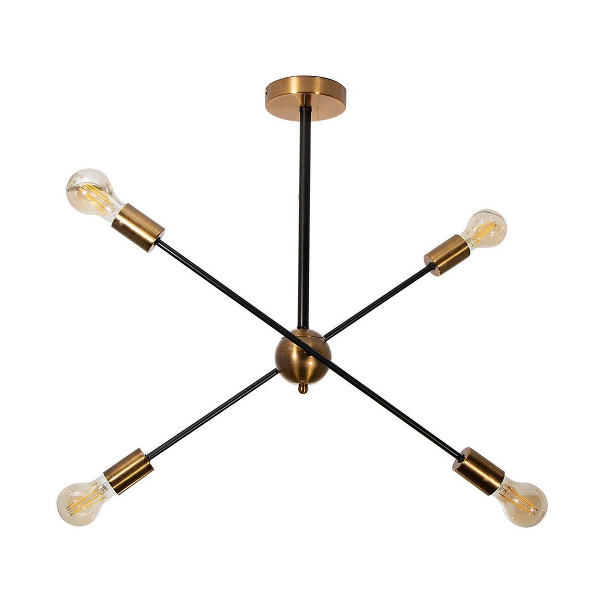 Arteluce - Lámpara de Techo Dorada 4 Luces E27