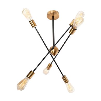 L�mpara de Techo Dorada 6 Luces E27