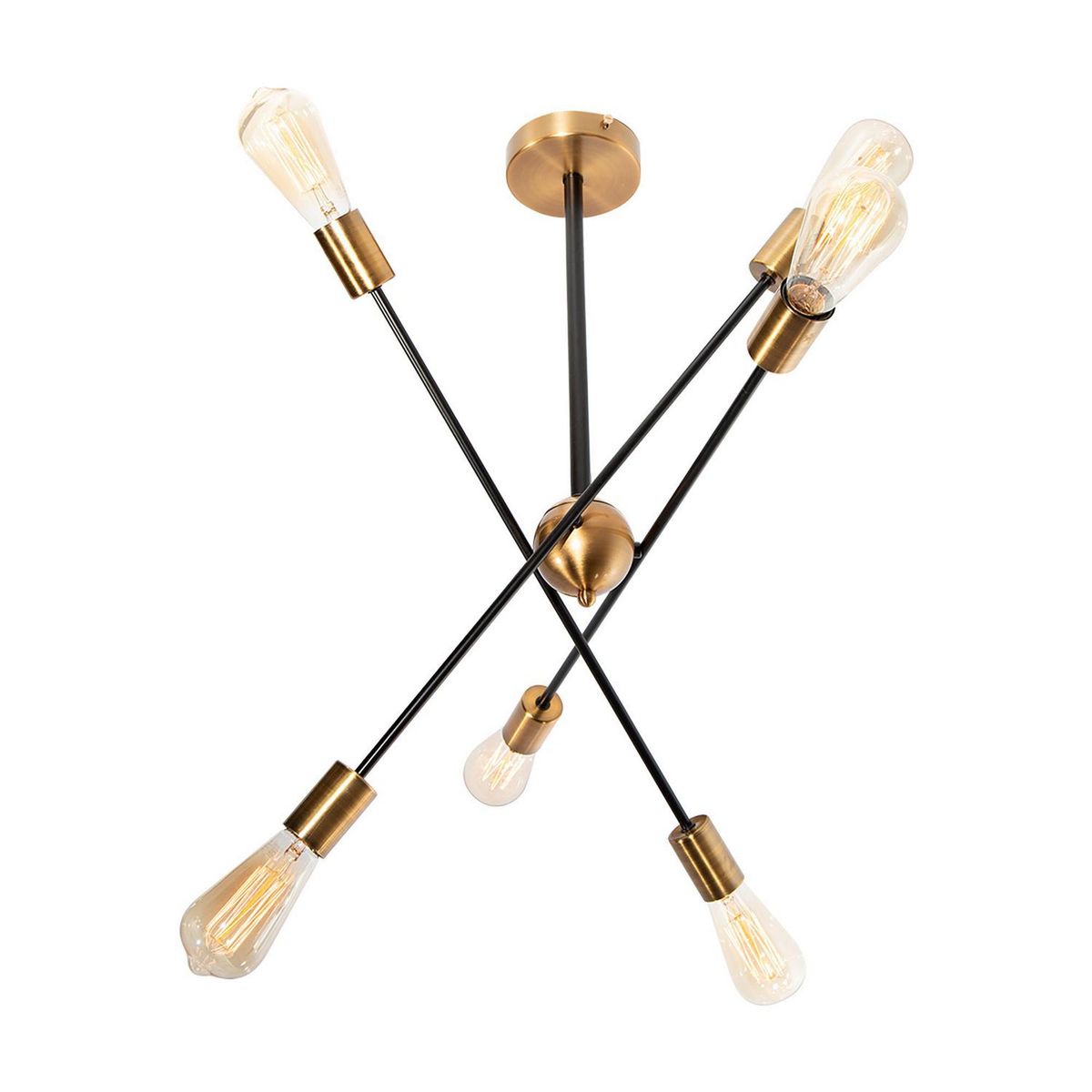 Arteluce - Lámpara de Techo Dorada 6 Luces E27