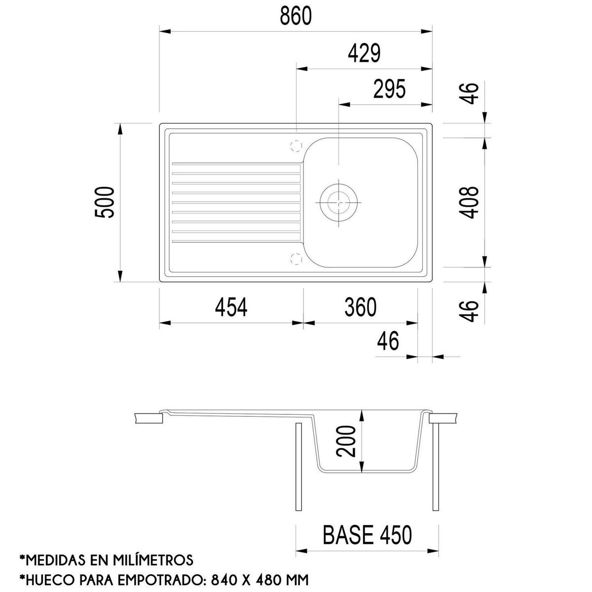 Plados - Tarja Plados Tina Blanca