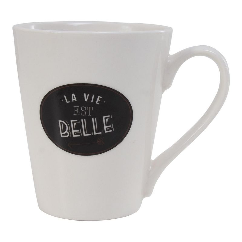 Crown Baccara - Taza de porcelana Borjajavie 310  ml