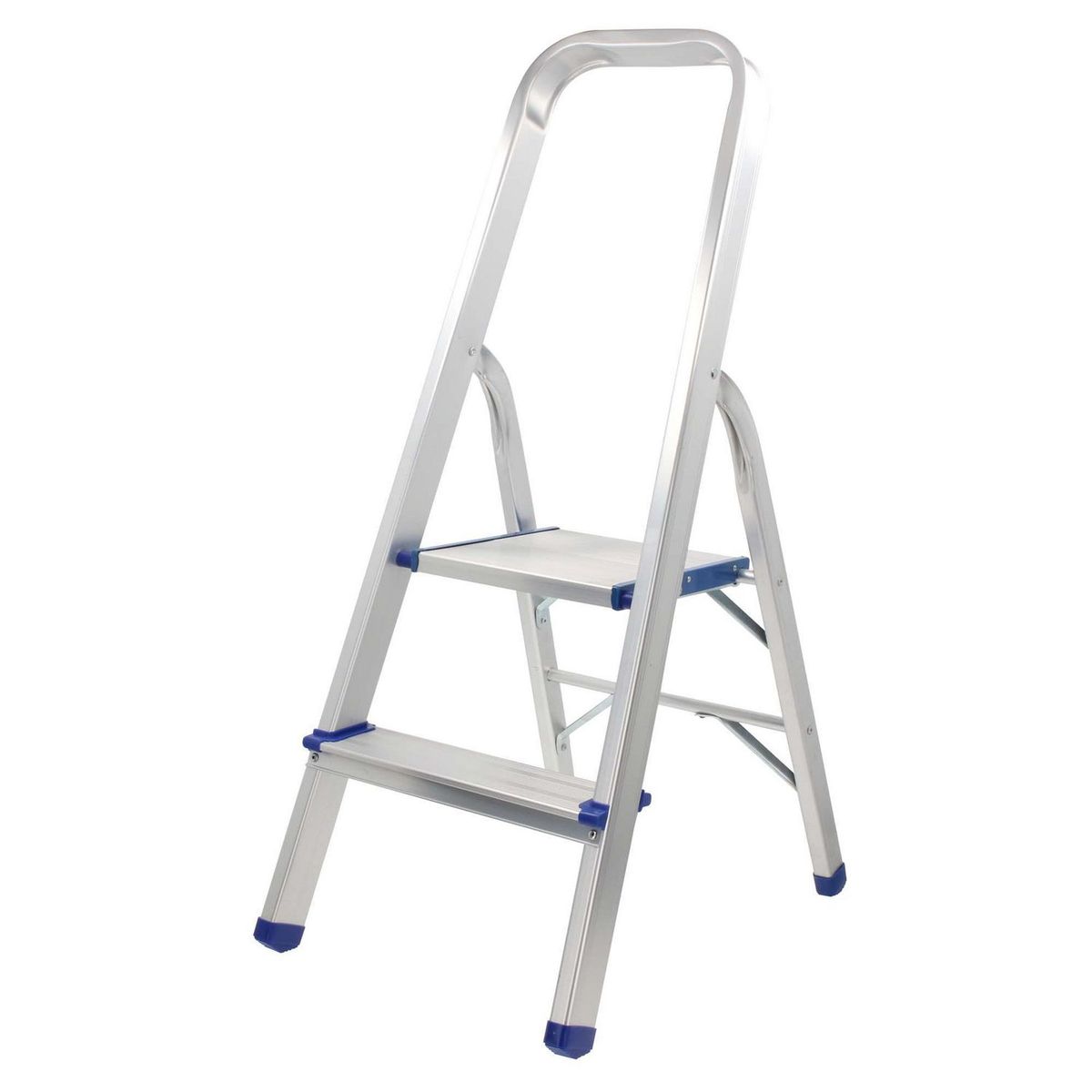 Surtek - Escalera de tijera de Aluminio de 2 peldaños 0.96 m hasta 150 kg