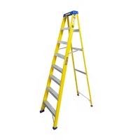 Escalera de tijera fibra de vidrio de 7 peldaños