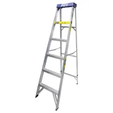 Escalera de tijera aluminio de 5 peldaños