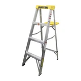 Escalera de tijera de Aluminio de 3 peldaños 1.2 m hasta 90 kg