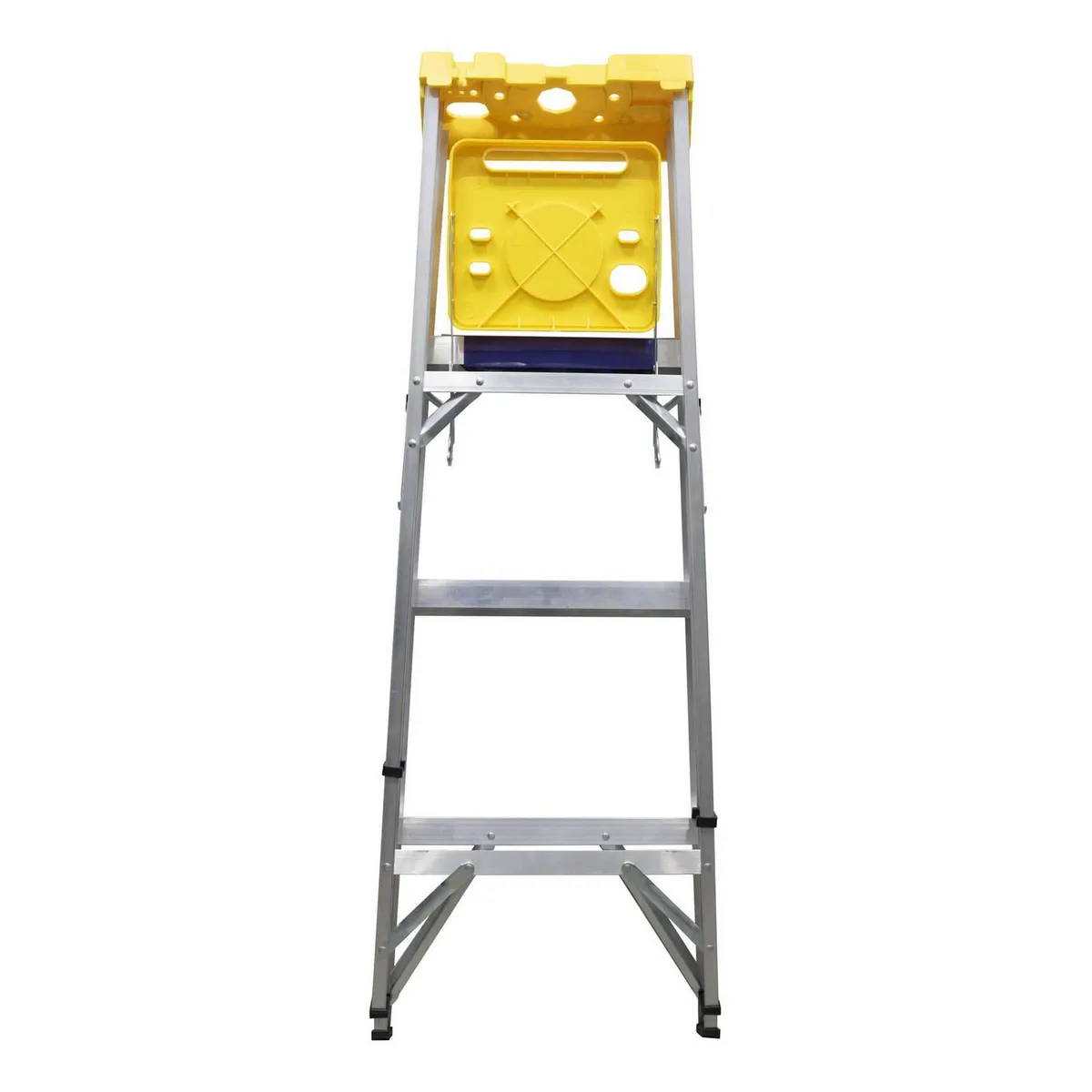 Escalera de tijera de Aluminio de 3 peldaños 1.2 m hasta 90 kg, marca Surtek - Foto 2