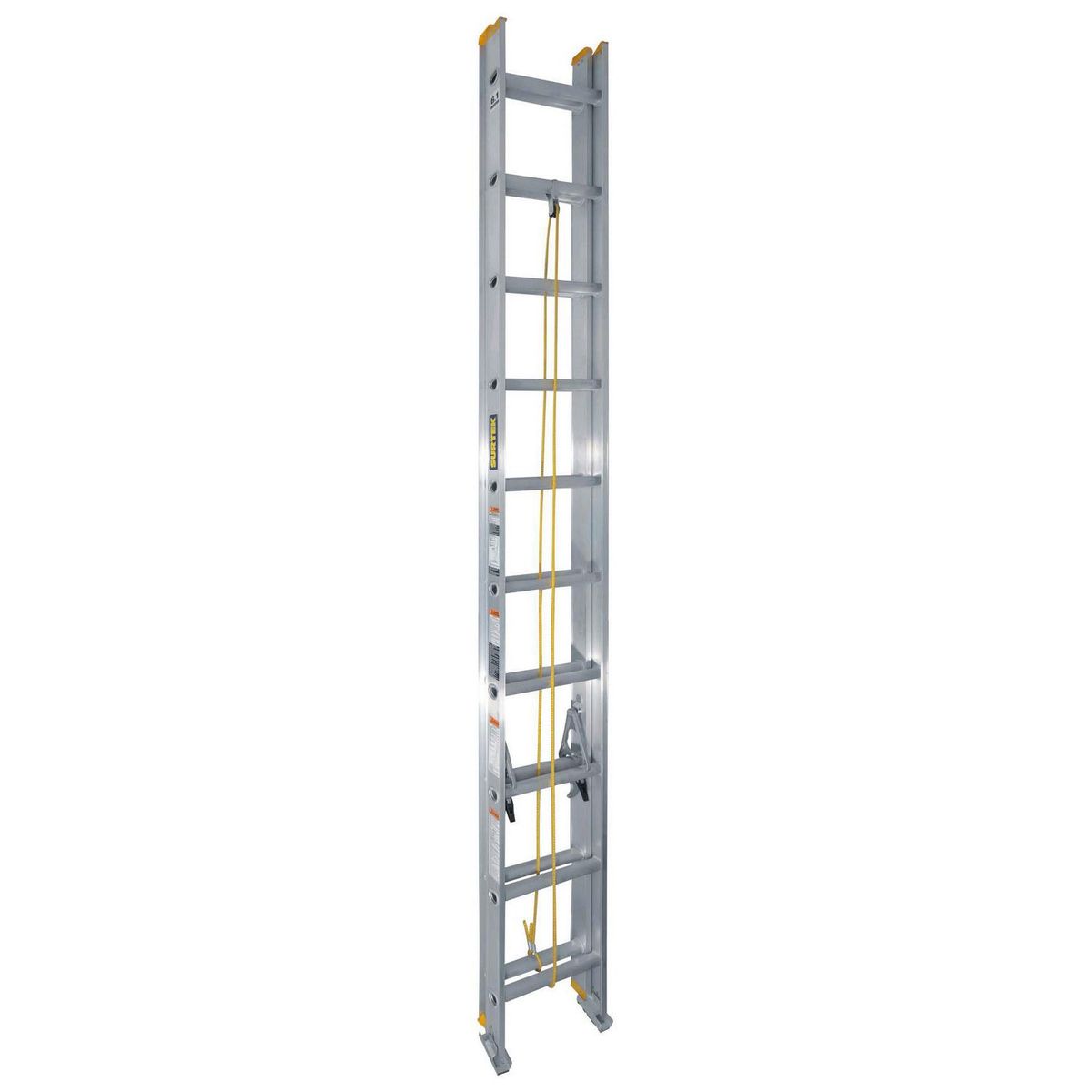 Escalera de extensión de aluminio de 20 peldaños 6.1 m hasta 150 kg, marca Surtek - Foto Principal