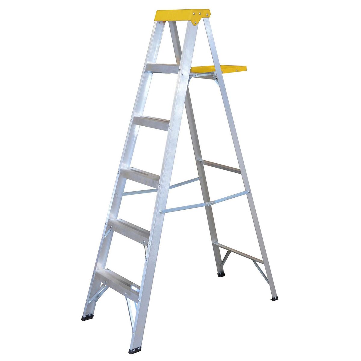 Surtek - Escalera de tijera aluminio de 5 peldaños
